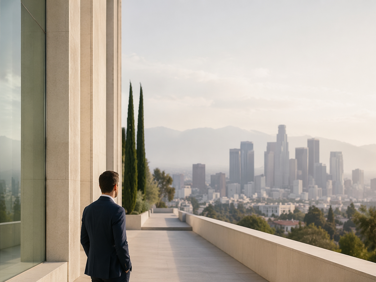 Composed interior detail for long-view company presence